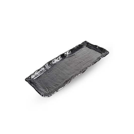 KORIN ASSIETTE RECTANGULAIRE NOIRE DURABLE L X 6" l - 16"