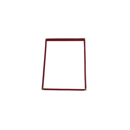 MENU COVER 1 PANEL 8 MAROON LEATHERETTE – 1/2 X 11