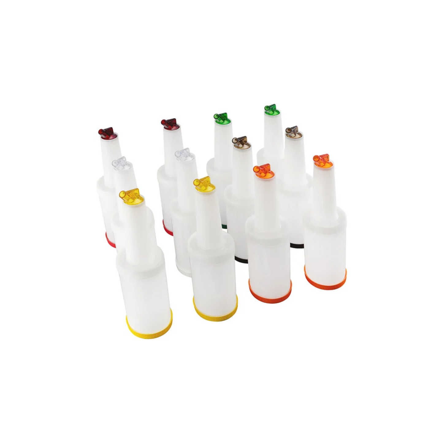 STOR'N POUR 32 OZ COMPLET QUART DIVERS COUVERCLES DE COULEURS