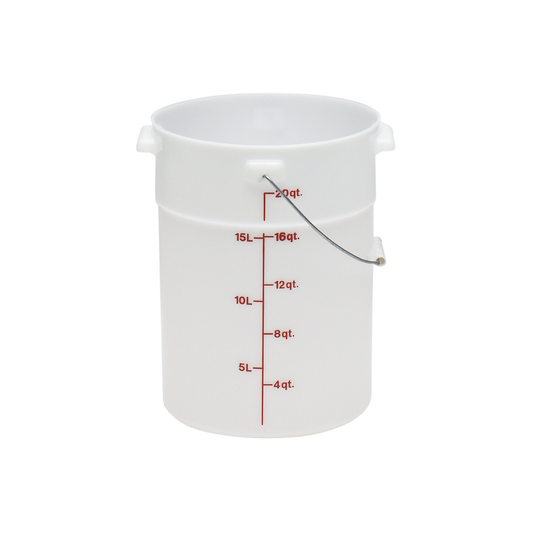 PAIL WITH BAIL 22QT-WHITE
