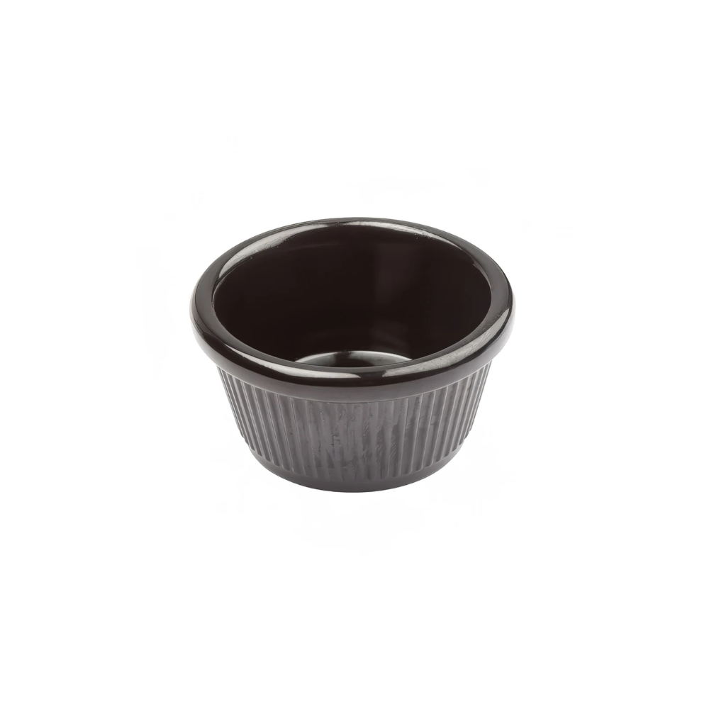 Fluted Melamine Ramekins, Black, – 2 oz