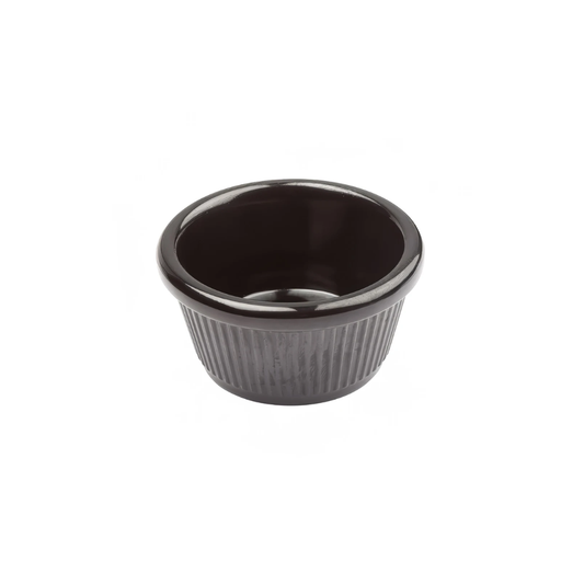 Fluted Melamine Ramekins, Black, – 2 oz