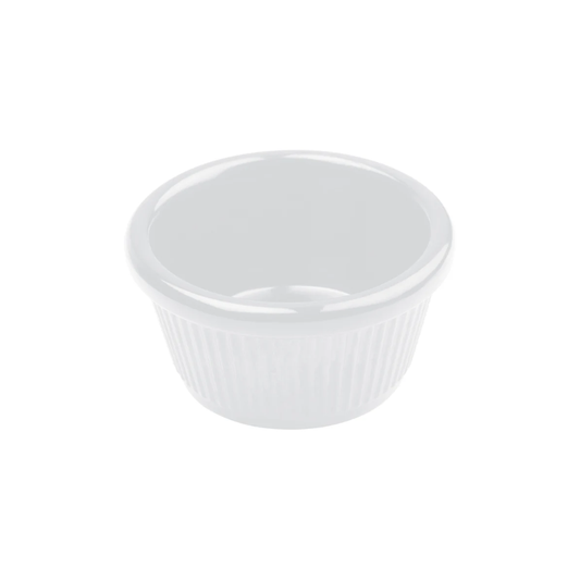 RAMEKIN FLUTED 3OZ WHITE