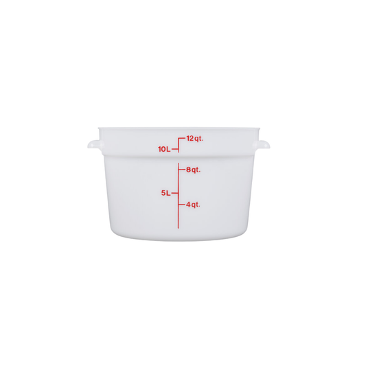 ROUND PLY–WHITE – 12 QT