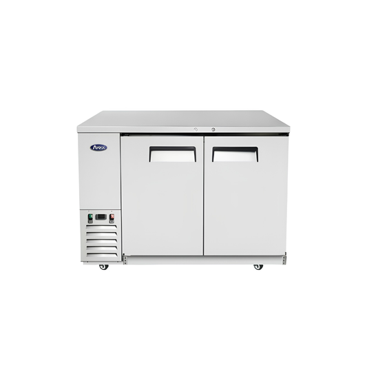 59″ SHALLOW DEPTH BACK BAR COOLER. S/S
