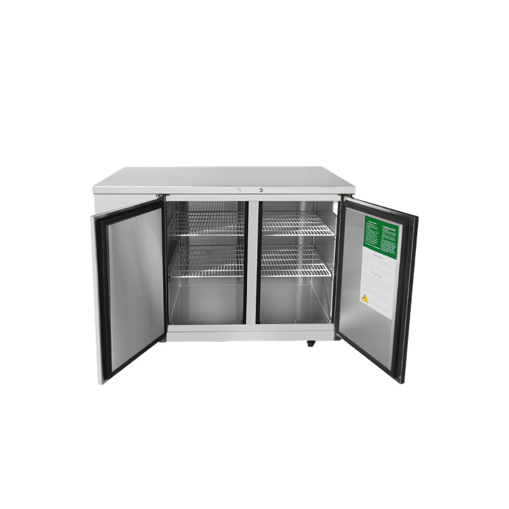 59″ SHALLOW DEPTH BACK BAR COOLER. S/S