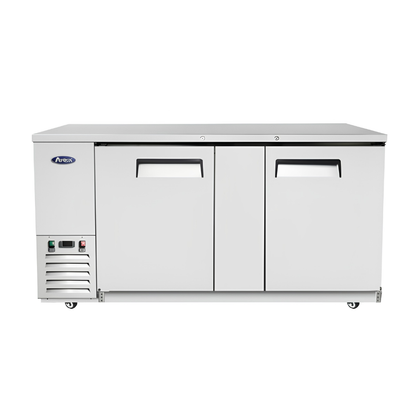 69" GLASS DOOR BACK BAR COOLER - S/S