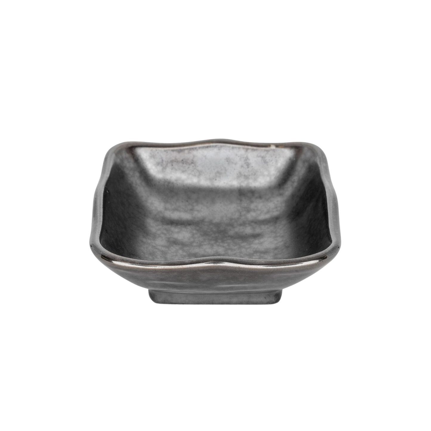 TESSA BLACK SQUARE SAUCE DISH 3"L X 3"W X 1.25''H- – 2 OZ