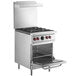 CUISINIÈRE 24", 4 FEUX OUVERTS, FOUR SPACE SAVER, 143000BTU, GAZ/PRO