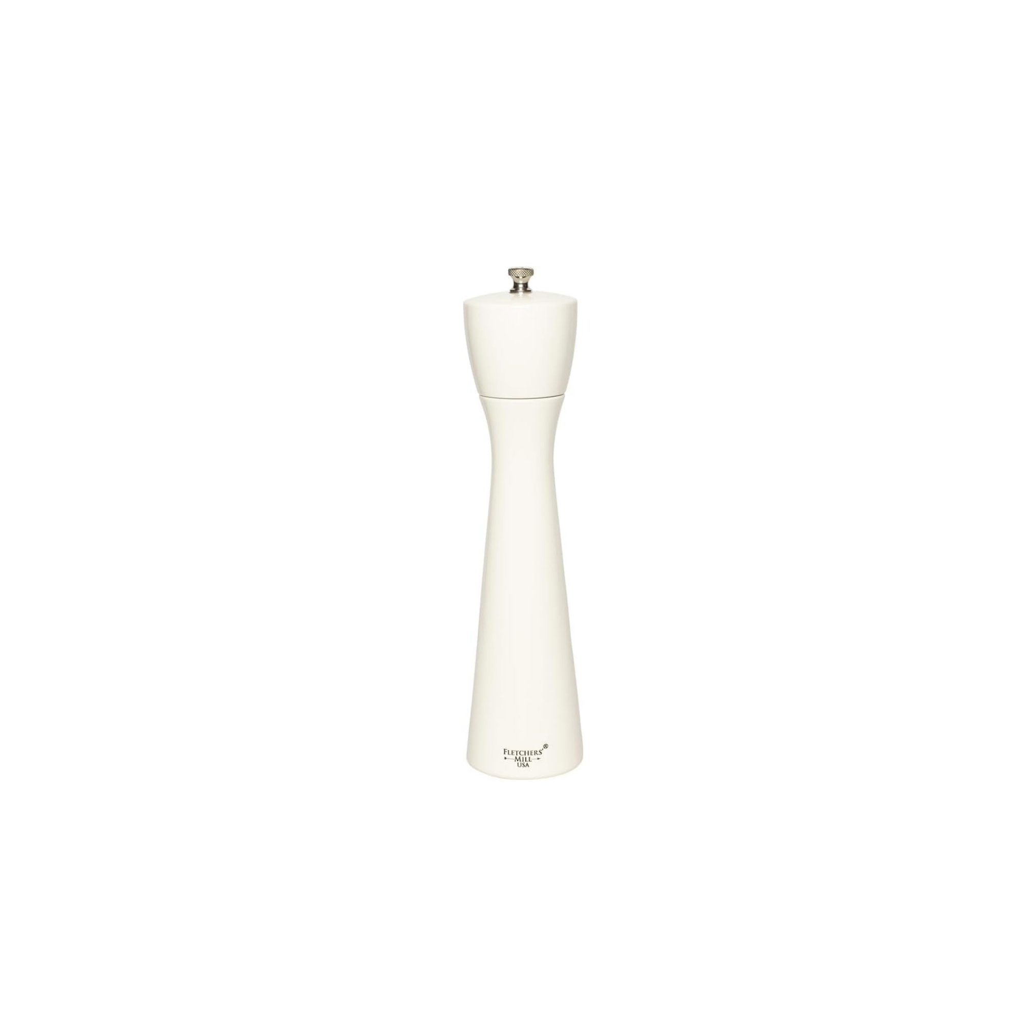 Macinapepe Fletcher's Mill Provencal 15cm – Colore Bianco Con Accento Blu "Poivre", Meccanismo Regolabile, Fatto A Mano In USA - 3