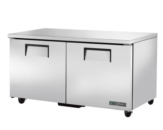 RÉFRIGÉRATEUR SOUS-COMPTOIR 2 PORTES SOLIDES, 60.5"x30"x29.75"H