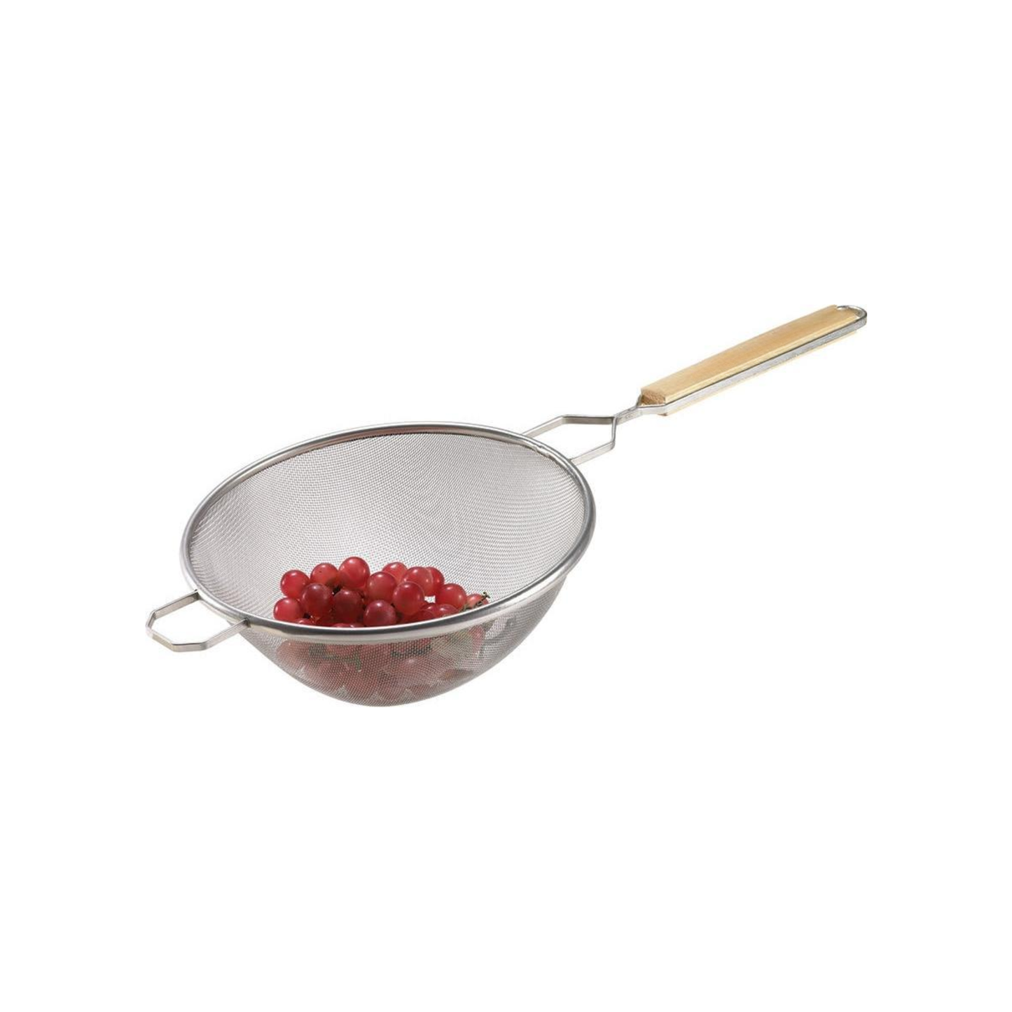 STRAINER SIMPLE MEDIUM WOOD HANDLE 10.5"(26CM)