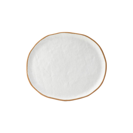 PLATE 11 1/2 IN X 10 IN HESSIAN