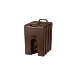 Beverage Dispenser, Insulated, 10 Gal (37.9 L), Brown