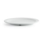 Assiette Ronde 25.4cm en Mélamine, Blanche