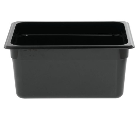 Cambro Camwear 1/1X2", Cold Food Pan, Black