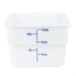 Cambro 12SFSP148 12 Qt. Food Storage Container - White