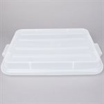 Storage Lid, "Snap On", Rectangular, Clear, For 7" Containers