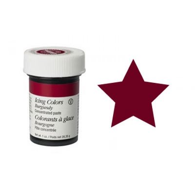 Icing Color, Burgundy, 2.83g / 1 Oz