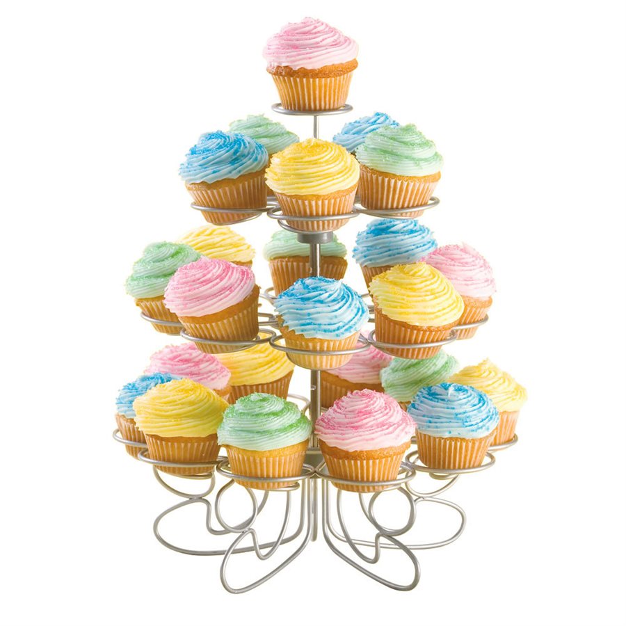 Stand, Cupcakes/Desserts, 24 Slots, 4 Tiers, Metal