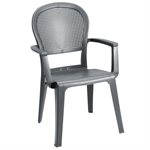 Chair, Seville Highback, Stackable, Charcoal