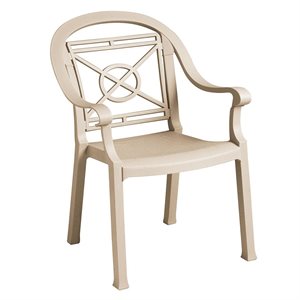 Chaise, Fauteuil De Souper Classique Victoria, Vernis Blanc 