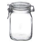 FIDO GLASS JAR 1L WITH GASKET