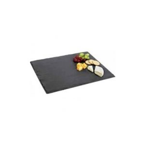 Table Board/Platter, Natural Slate, 2 Piece Set, 12 X 12"