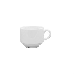 Tasse De Café, Empilable, Blanc, 7.5 Oz, "Continental"