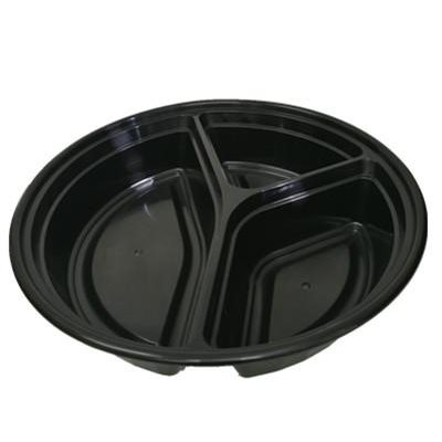 3 COMPARTEMENT TAKE-OUT CONTAINER WITH CLEAR LID 150 SET/CS