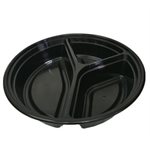 3 COMPARTEMENT TAKE-OUT CONTAINER WITH CLEAR LID 150 SET/CS