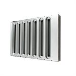 Baffle Filter, Galvanized Steel, 16"H X 25"W, "Kason"