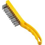 Brosse métallique 28cm, jaune