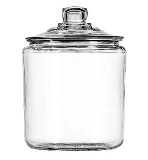 Glass Jar With Cover 128Oz / 1 Gallon 