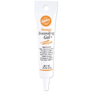 Decorating Gel, Orange, 21g / 0.75 Oz