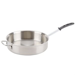 Poêle A Sauté, Avec Manche Sécuritaire, Manche Revêtu Silicone, 6 Pt