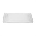 Plate, Rectangular, Curled Edge, 14 X 6.75"