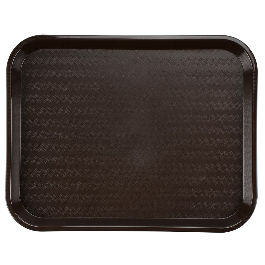 Tray, Cafeteria/Fast Food, Chocolate Brown, 14 X 18"