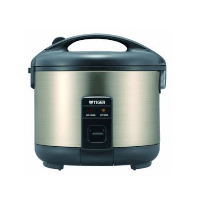 Rice Cooker/Warmer, 10 Cups, Stainless Steel