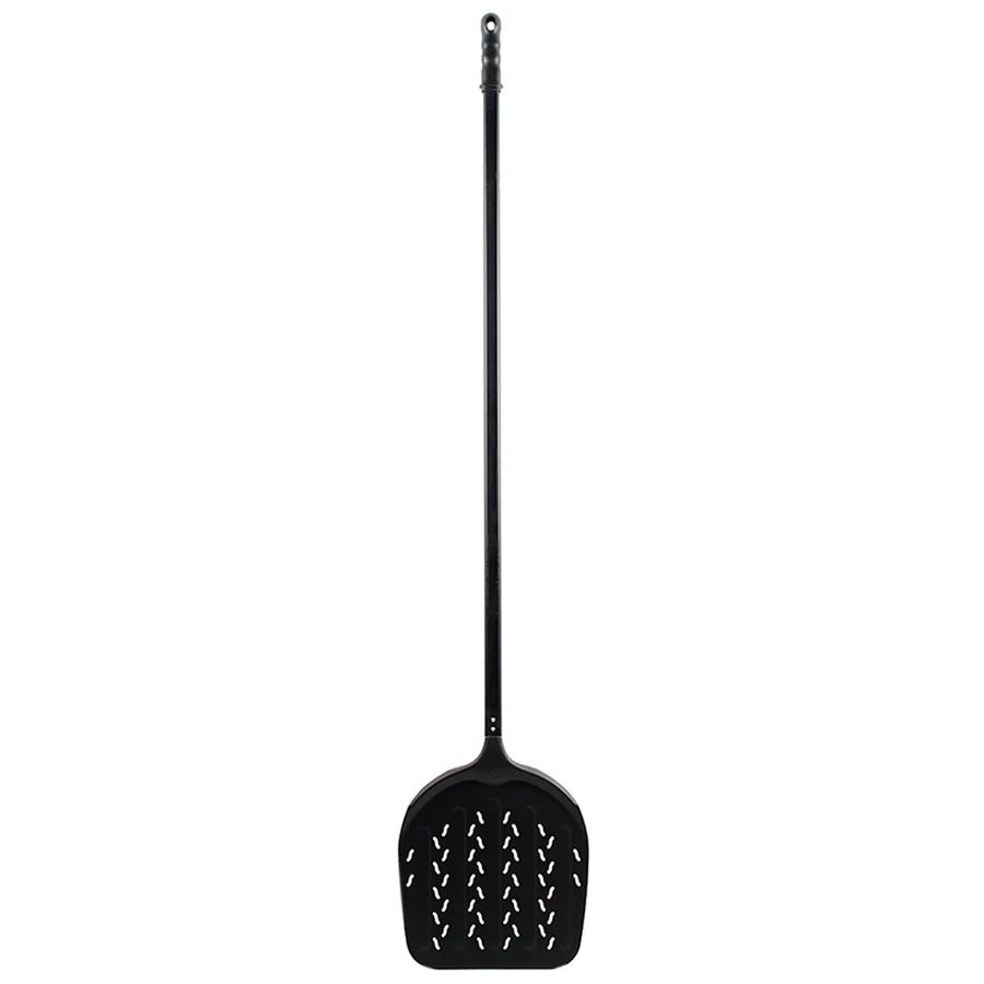 ALL BLACK PERFORATED PIZZA PEEL 170 X 33 CM