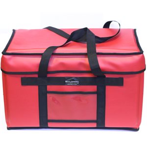 Sac De Livraison Pour Pizza, "Extra" Large, Rouge, 22 X 13 X 13 Po