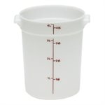 Boîte de Rangement Ronde, Cambro RFS4148 4 Qt. Blanche