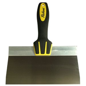 Scraper/Taping Knife, Stainless Steel, 8" Width, Ergonomic Grip