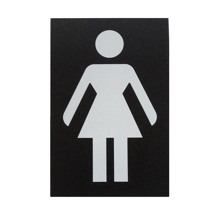 Pictogram Sign "Women" No Text, Black