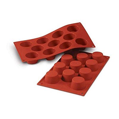 Pastry Mold, "Mini" Muffin, Silicone, 11 Cups