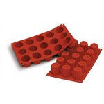 Pastry Mold, Bordelaise Cups, Silicone, 15 Cups