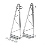 18" chrome finish single wall bracket for 18" wire shelf, set of 2