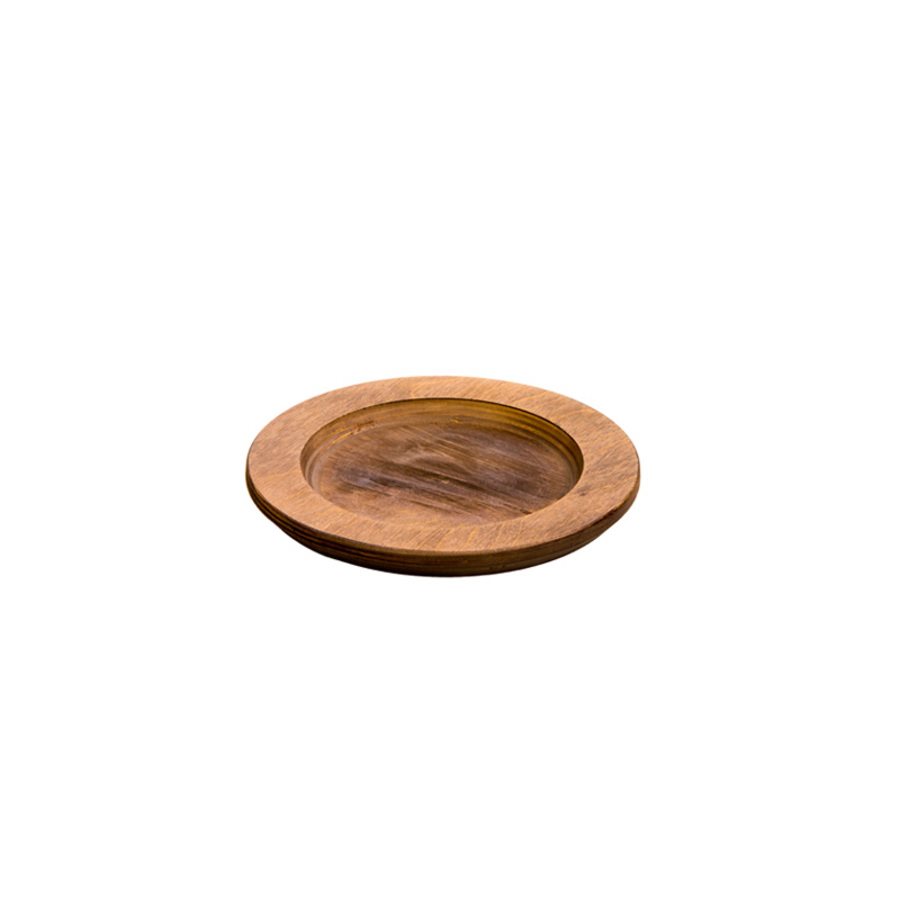 Sous Plat Rond En Bois 8 pouces (5.5 po. int.)