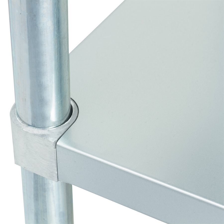 Adjustable 18-Gauge Galvanized Steel Undershelf For 30" × 60" Work Table