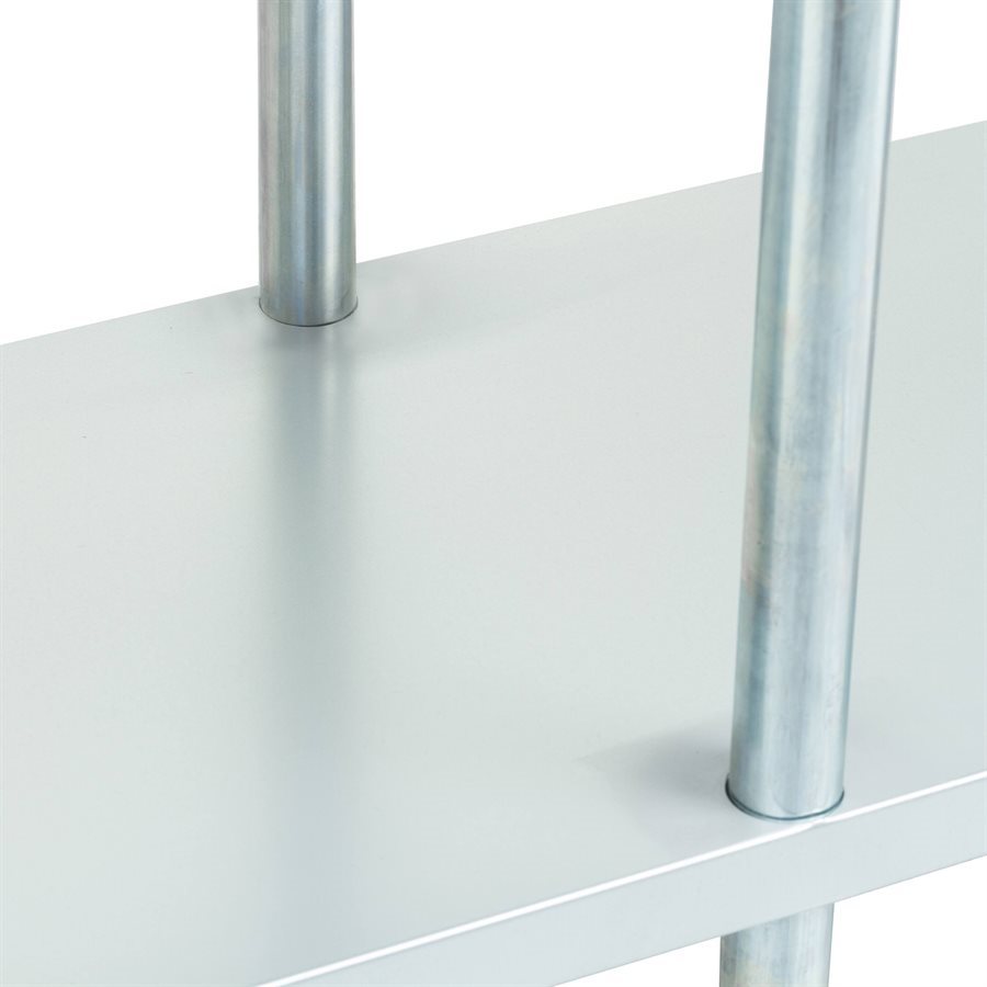 Adjustable 18-Gauge Galvanized Steel Undershelf For 30" × 60" Work Table